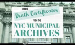 Death Certificates from the NYC Municipal Archives -- Boundless Genealogy